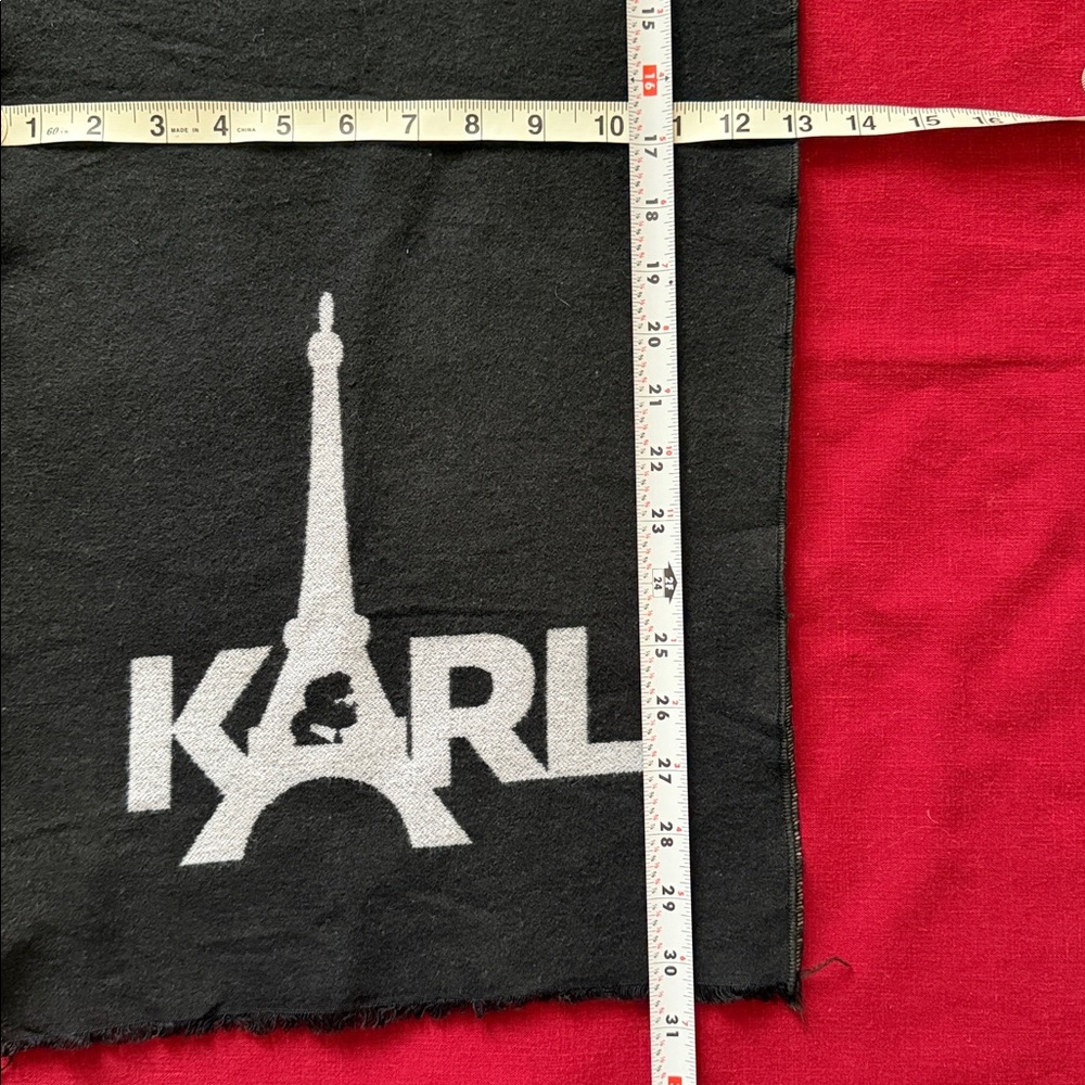 Karl Lagerfeld Black Scarf - Picture 6 of 6